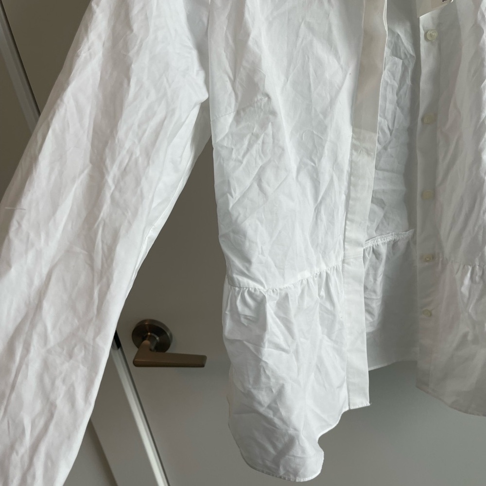 J Crew White Button-Up Shirt - Picture 2 of 5